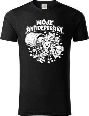 Moje antidepresiva psi, bílý potisk
