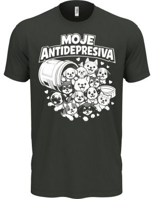 Moje antidepresiva psi, bílý potisk