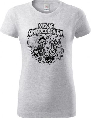 Moje antidepresiva psi, černý potisk
