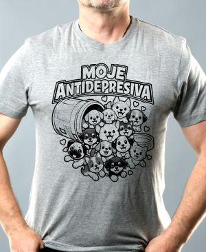 Moje antidepresiva psi, černý potisk