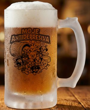 Moje antidepresiva psi, černý potisk