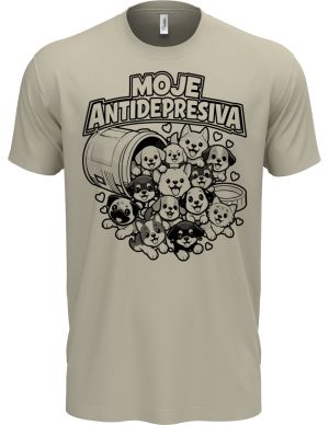 Moje antidepresiva psi, černý potisk