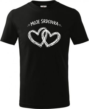 Moje srdcovka, bílý potisk