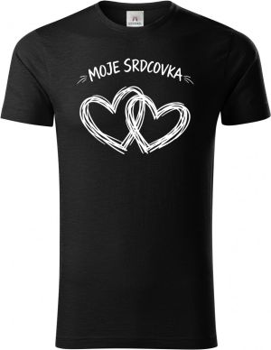 Moje srdcovka, bílý potisk