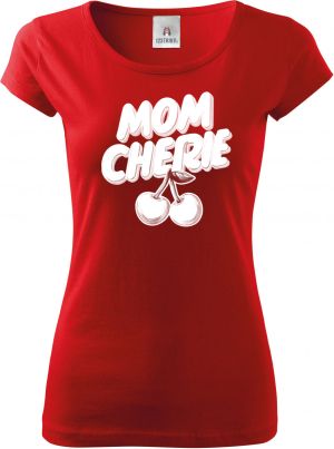 Mom cherie, bílý potisk