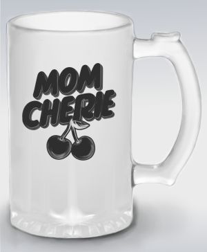 Mom cherie, černý potisk