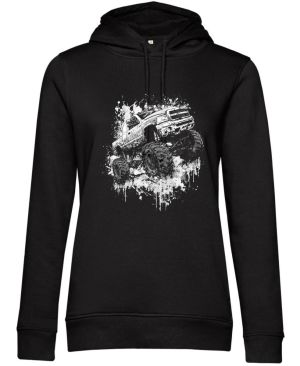 Monster truck, bílý tisk