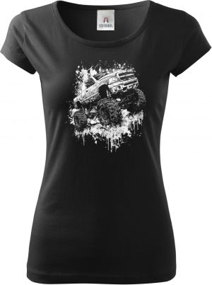 Monster truck, bílý tisk