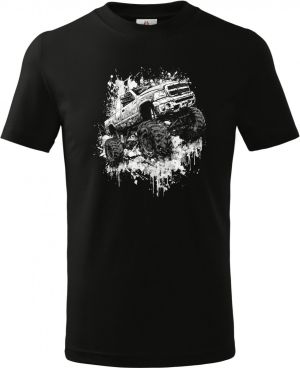 Monster truck, bílý tisk