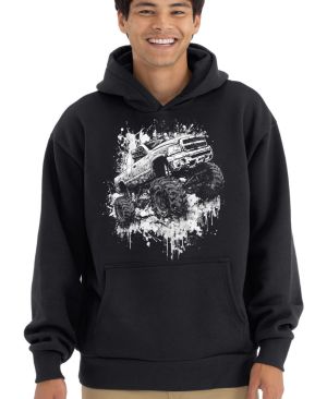 Monster truck, bílý tisk