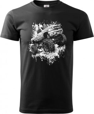 Monster truck, bílý tisk