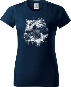 Monster truck, bílý tisk