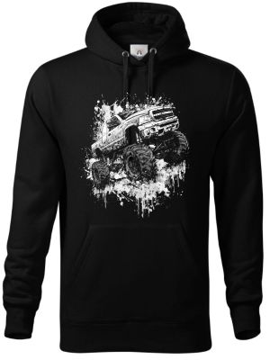 Monster truck, bílý tisk