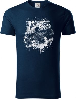 Monster truck, bílý tisk