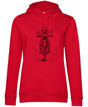 Motokrosový jezdec, černý tisk