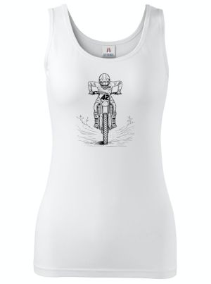 Motokrosový jezdec, černý tisk