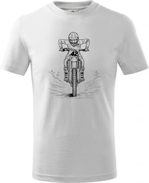 Motokrosový jezdec, černý tisk