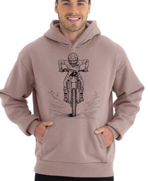 Motokrosový jezdec, černý tisk