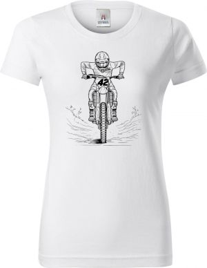 Motokrosový jezdec, černý tisk