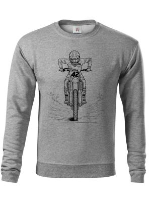 Motokrosový jezdec, černý tisk