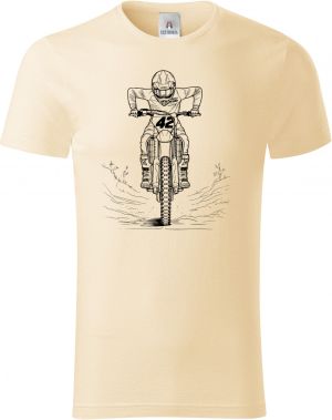 Motokrosový jezdec, černý tisk