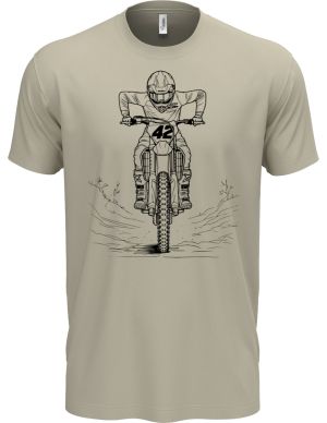 Motokrosový jezdec, černý tisk