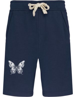 Motýlí ornament, bílý potisk