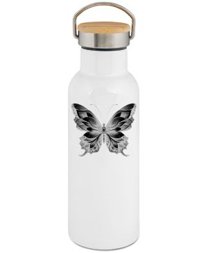 Motýlí ornament, černý potisk