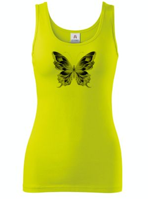 Motýlí ornament, černý potisk