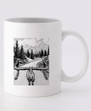 Mountain road biker