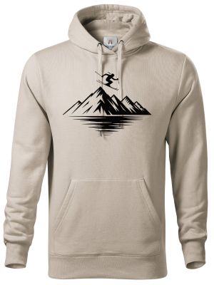 Mountain ski, černý potisk
