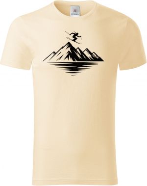 Mountain ski, černý potisk