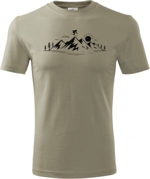 Mountain Snowboard, černý potisk