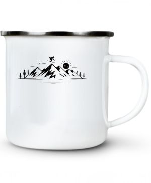 Mountain Snowboard, černý potisk