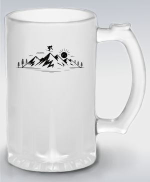 Mountain Snowboard, černý potisk
