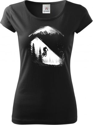 MTB - Mountain bike, horské kolo, V4, bílý potisk