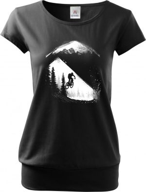 MTB - Mountain bike, horské kolo, V4, bílý potisk