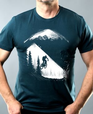 MTB - Mountain bike, horské kolo, V4, bílý potisk