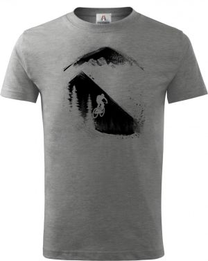 MTB - Mountain bike, horské kolo, v4, černý potisk