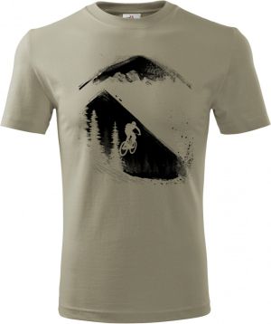 MTB - Mountain bike, horské kolo, v4, černý potisk