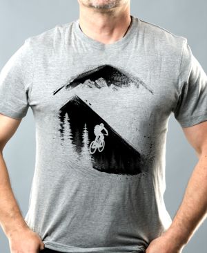 MTB - Mountain bike, horské kolo, v4, černý potisk