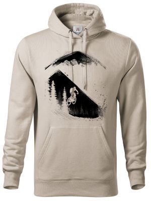 MTB - Mountain bike, horské kolo, v4, černý potisk