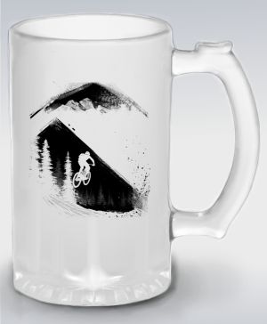 MTB - Mountain bike, horské kolo, v4, černý potisk