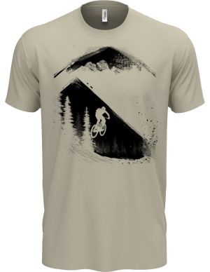 MTB - Mountain bike, horské kolo, v4, černý potisk