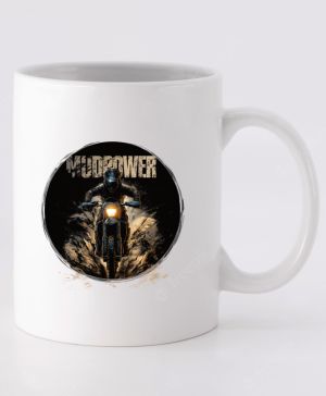 MUDPOWER, Enduro, Motocross, bílý, V3