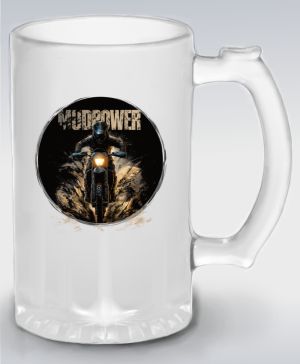 MUDPOWER, Enduro, Motocross, bílý, V3