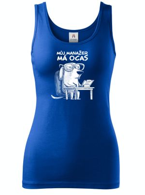 Můj manažer má ocas, bílý potisk