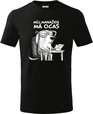 Můj manažer má ocas, bílý potisk