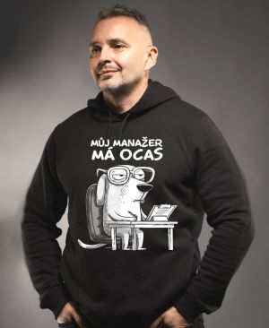 Můj manažer má ocas, bílý potisk