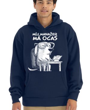 Můj manažer má ocas, bílý potisk